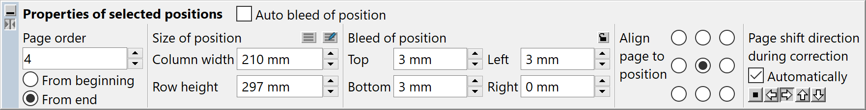 Info paleta montáže